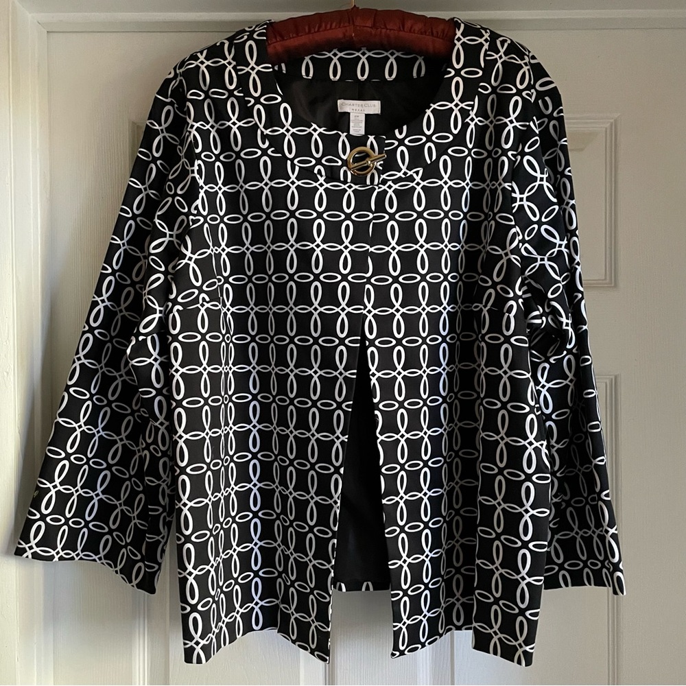 Charter Club Swing Jacket Toggle Closure 2X